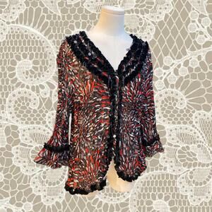 vintage embellished  fall top